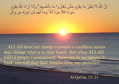 Allah Will Not Change the Condition of a People Until They Change