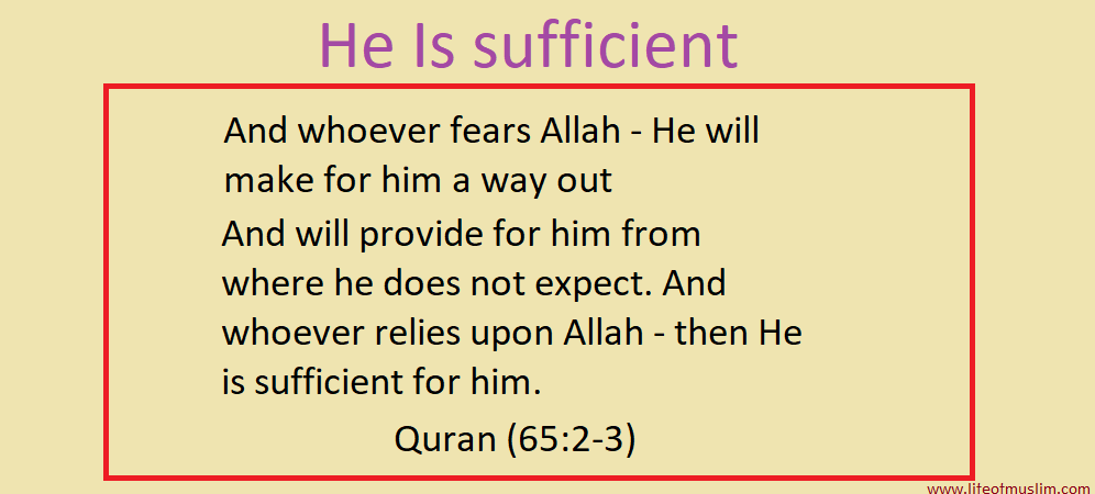 But Sufficient Is Your Lord As A Guide And A Helper