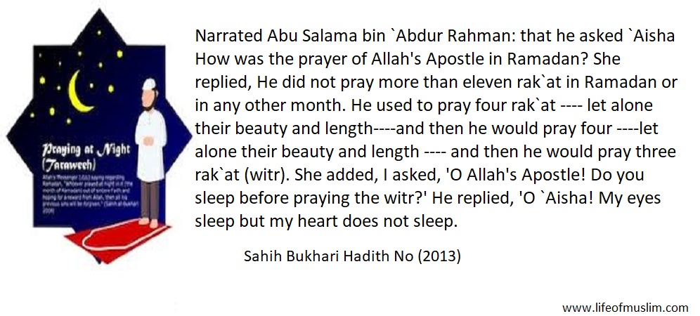How Was The Prayer Of Allah's Apostle In Ramadan