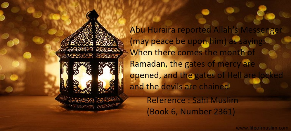 When There Comes The Month Of Ramadan, The Gates of Mercy are Opened