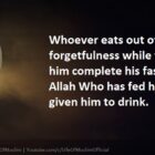 Whoever Eats By Mistake And He Is Fasting, Let Him Complete His Fast