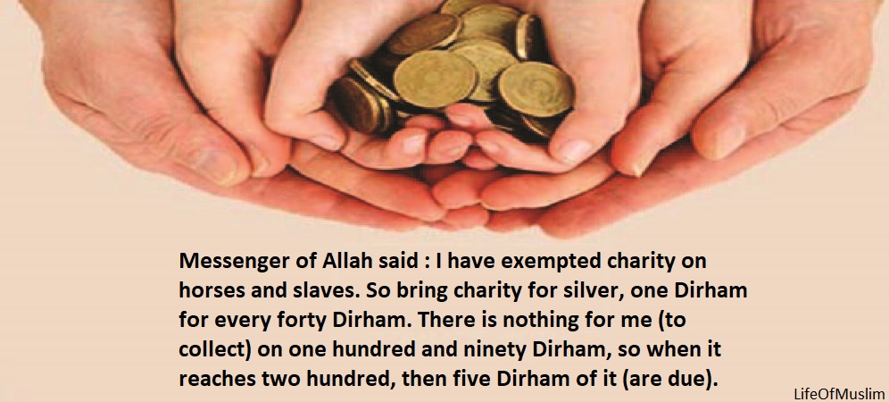 Bring Charity For Silver, One Dirham For Every Forty Dirham
