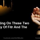 Forbade Fasting On These Two Days, The Day Of Fitr And The Day Of Adha