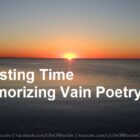 Wasting Time Memorizing Vain Poetry