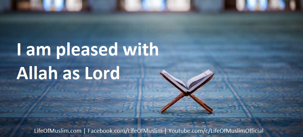 I am pleased with Allah as Lord