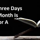 Fasting Three Days Of Each Month Is Fasting For A Lifetime