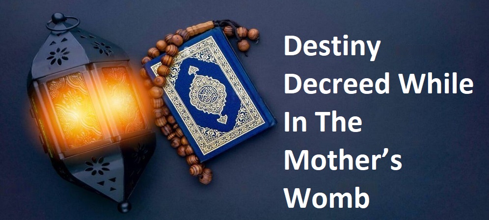 Destiny Decreed While In The Mother’s Womb