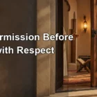 Asking Permission Before Entering with Respect