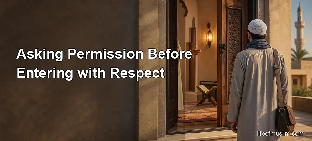 Asking Permission Before Entering with Respect