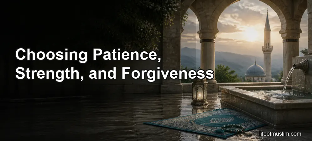 Controlling Anger: Choosing Patience, Strength, and Forgiveness