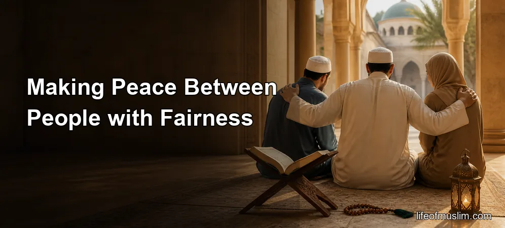Making Peace Between People with Fairness
