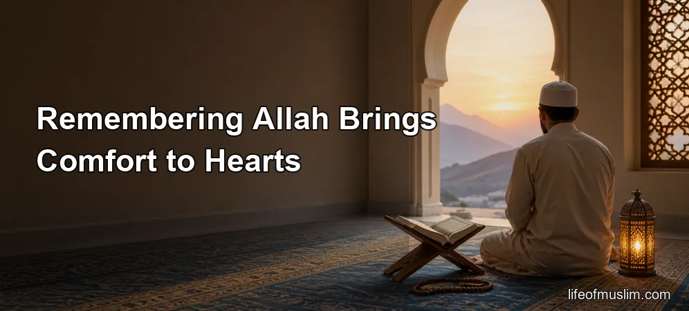 Remembering Allah Brings Comfort to Hearts