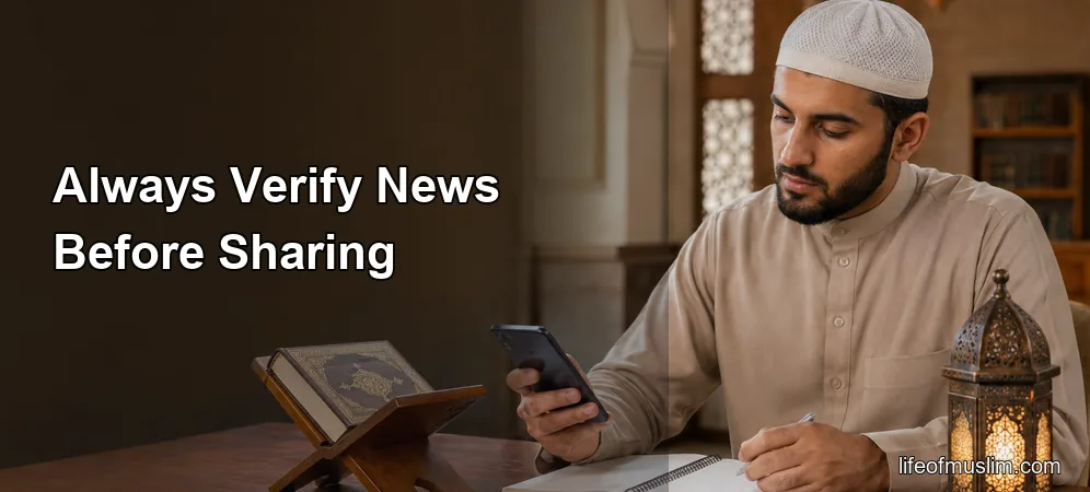 Always Verify News Before Sharing to Prevent Harm and Regret