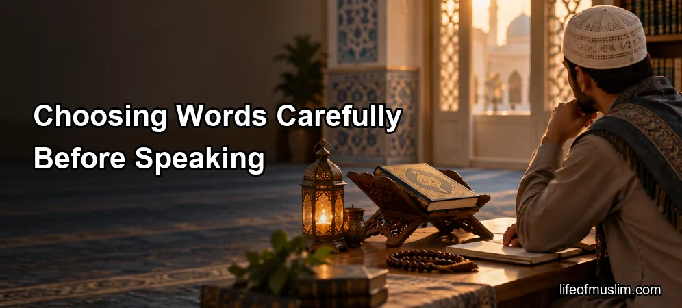 Choosing Words Carefully Before Speaking in Everyday Muslim Life
