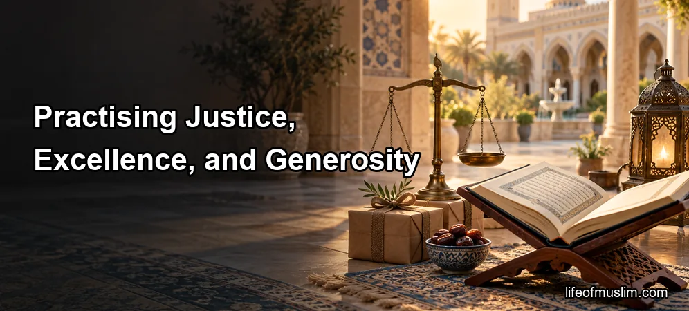 Practising Justice, Excellence, and Generosity in Everyday Muslim Character