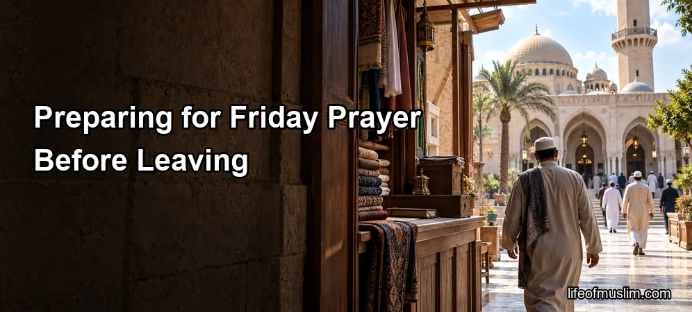 Preparing for Friday Prayer Before Leaving Work and Trade Behind