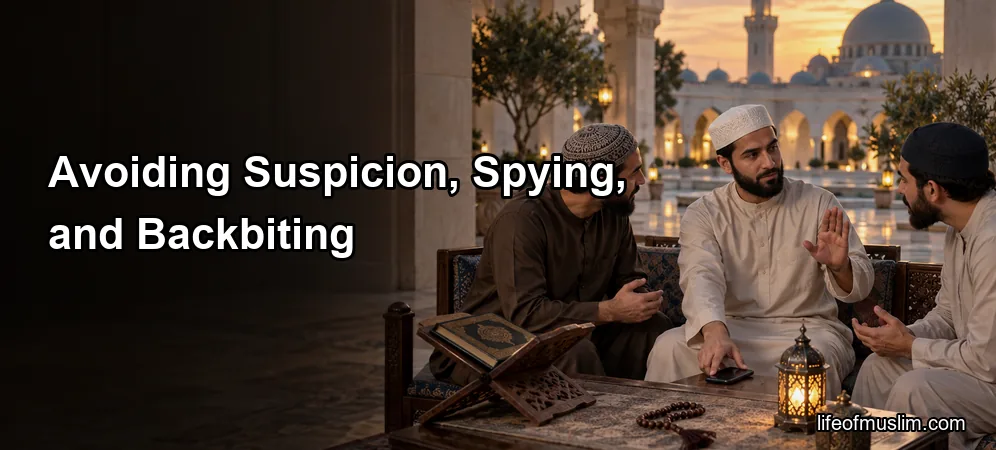 Protecting Hearts and Relationships by Avoiding Suspicion, Spying, and Backbiting