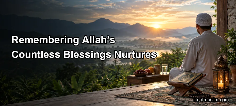 Remembering Allah’s Countless Blessings Nurtures Humility and Daily Gratitude