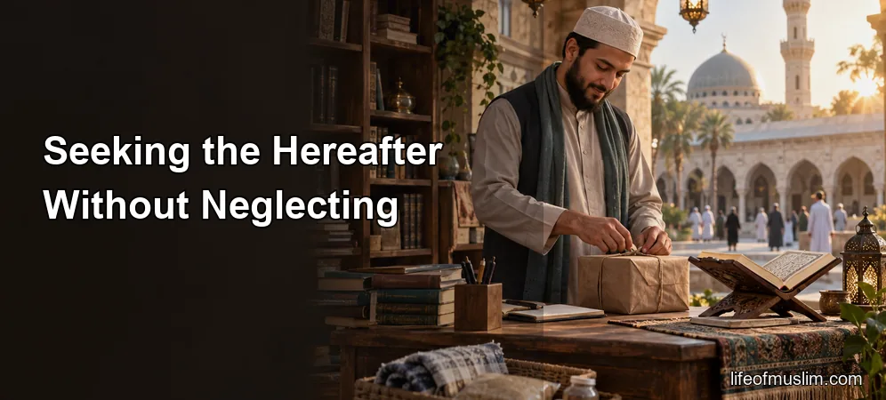 Seeking the Hereafter Without Neglecting Your Responsible Share of This World