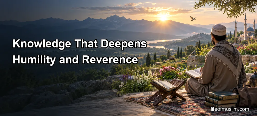 Seeking Knowledge That Deepens Humility and Reverence for Allah