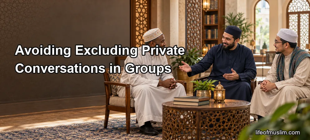 Protecting Feelings by Avoiding Excluding Private Conversations in Small Groups
