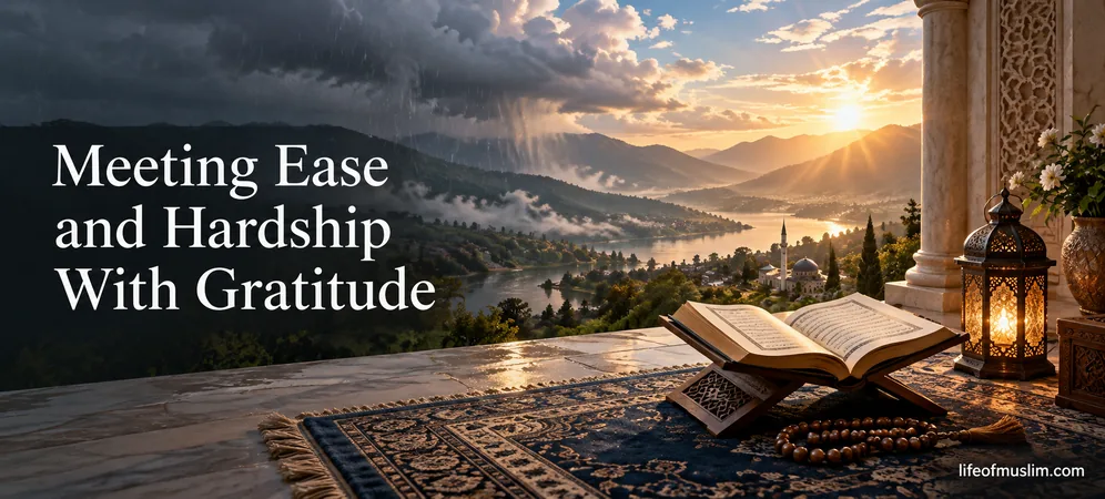 Meeting Ease and Hardship With Gratitude and Patient Faith