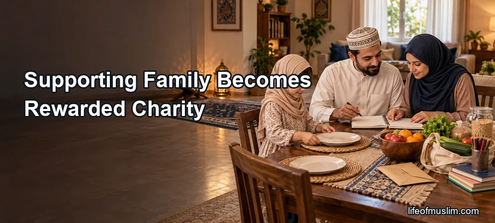 Supporting Your Family With Sincere Intention Becomes Rewarded Charity