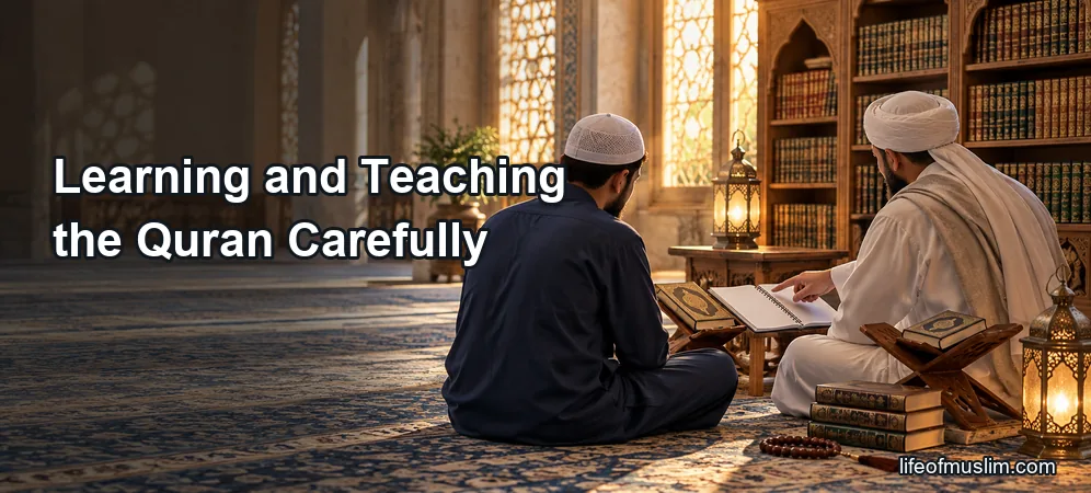 Learning and Teaching the Quran Carefully With Patience and Humility
