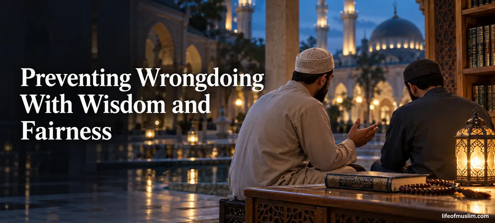 Helping Others Includes Preventing Wrongdoing With Wisdom and Fairness
