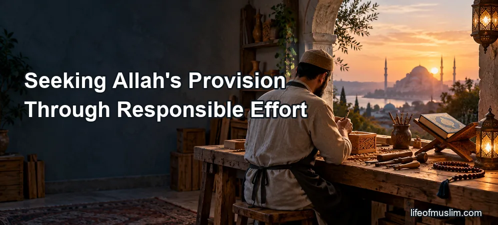 Seeking Allah’s Provision Through Responsible Effort and Meaningful Daily Work