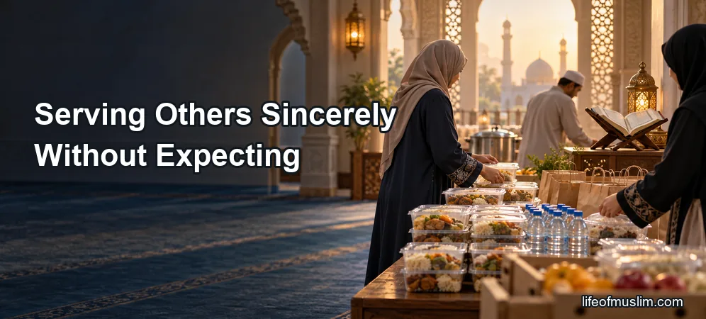 Serving Others Sincerely Without Expecting Praise, Gratitude, or Recognition