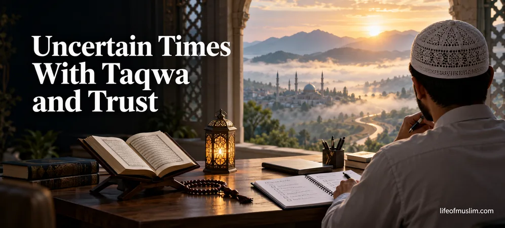 Meeting Uncertain Times With Taqwa, Effort, and Trust in Allah