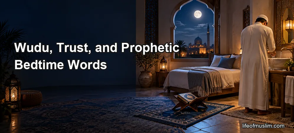Ending the Day With Wudu, Trust, and Prophetic Bedtime Words
